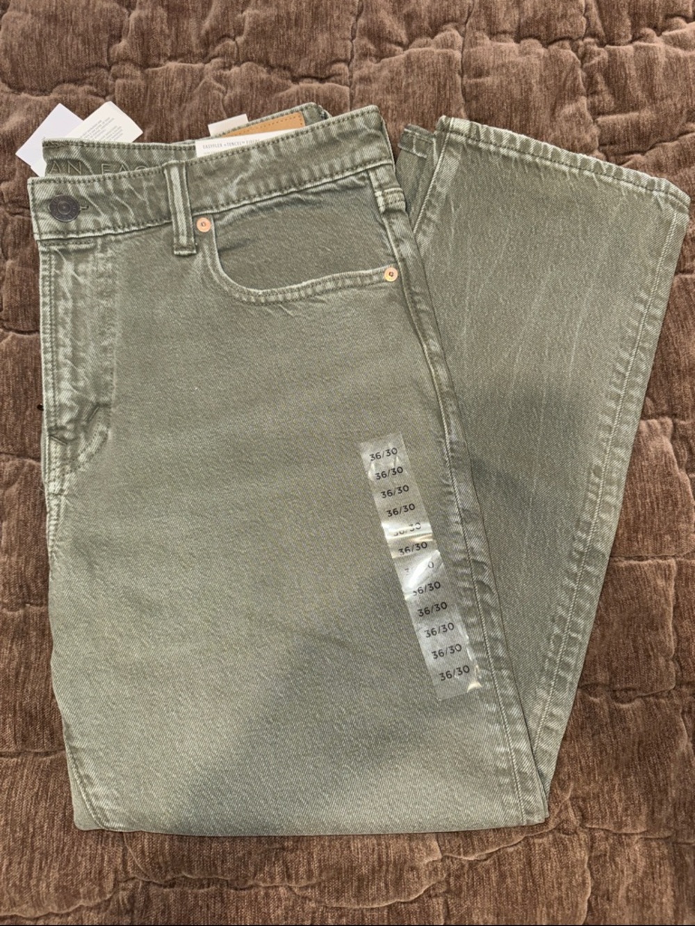 NWT MENS American Eagle Outfitters SLIM Straight Jeans 36x30